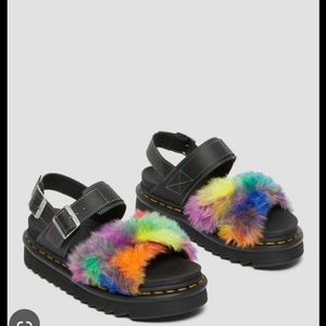 Dr. Martens sandals fluffy